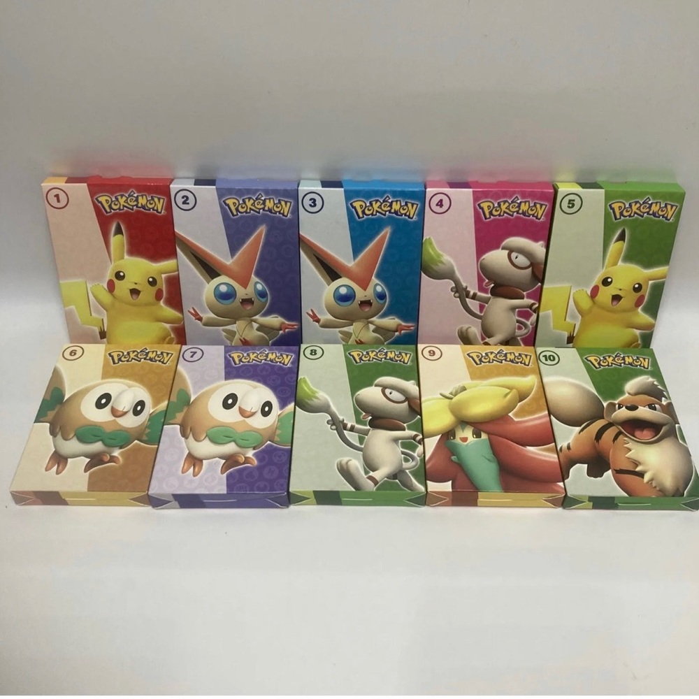 McDonalds 2022 Pokemon Match Battle Cards Happy Meal Toys Complete Set Of 10 New